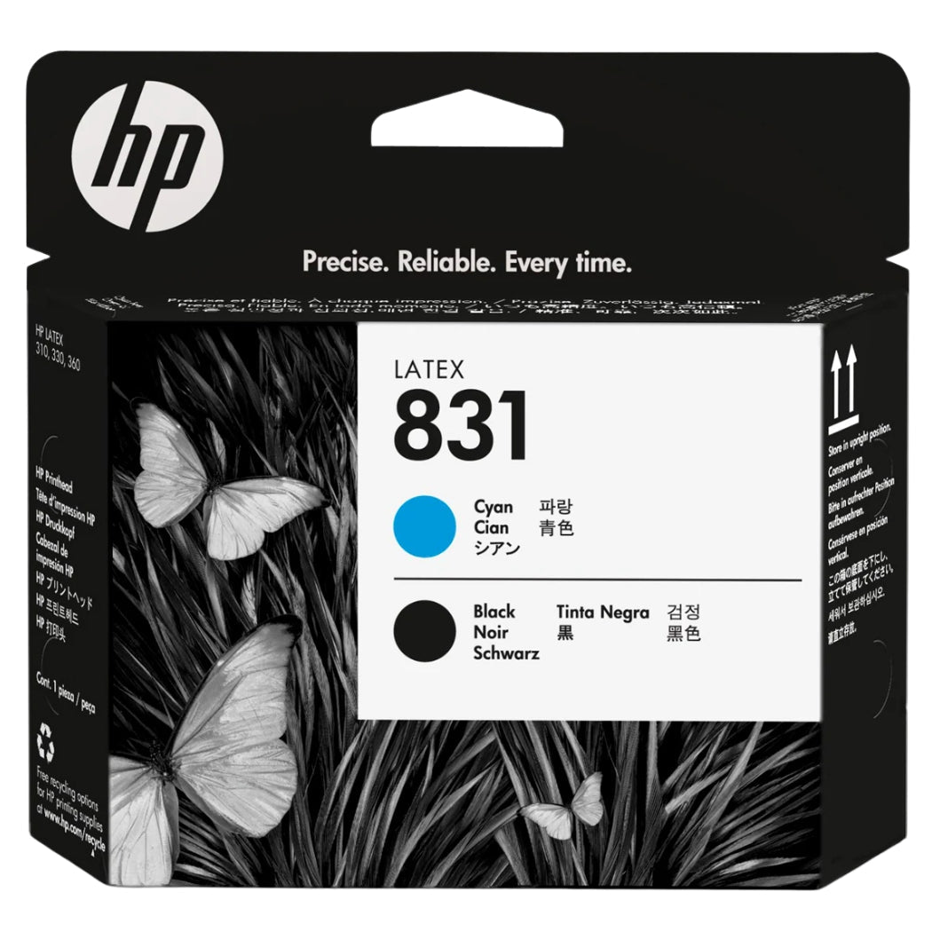 Genuine HP 831 Cyan & Black Latex Printhead (CZ677A)