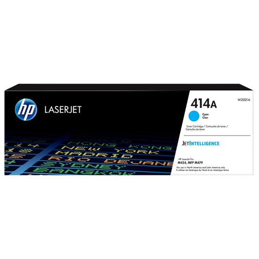 Original HP 414A Standard Yield Cyan Toner Cartridge, W2021A