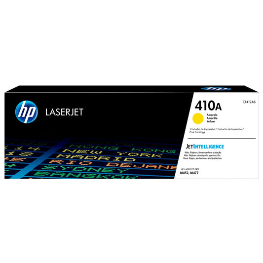 HP 410A Standard-Yield Yellow Laser Toner Cartridge, CF412A