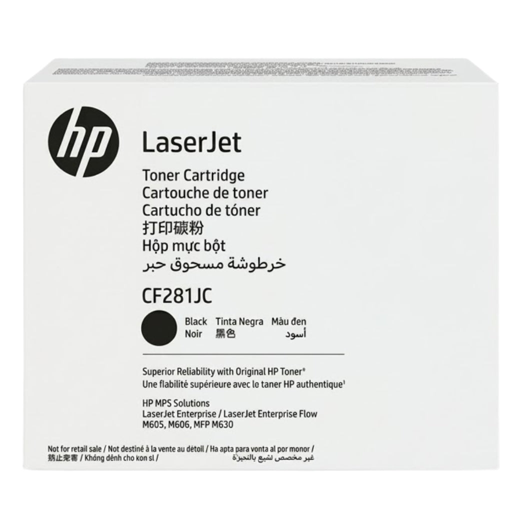 
Original HP 81J Contract Black Toner Cartridge, CF281JC
