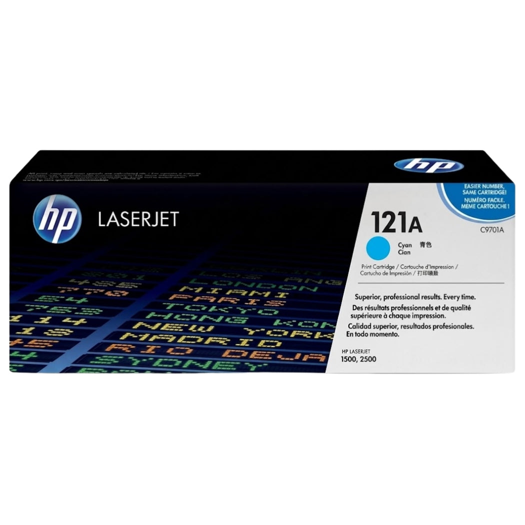 HP 121A Standard Yield Cyan Toner Cartridge, C9701A