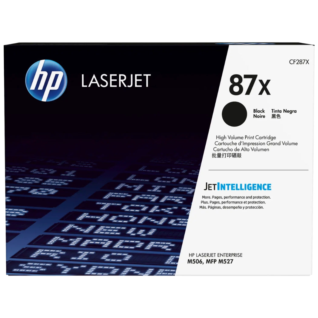 Genuine HP 87X High-Yield Black Laser Toner Cartridge, CF287X