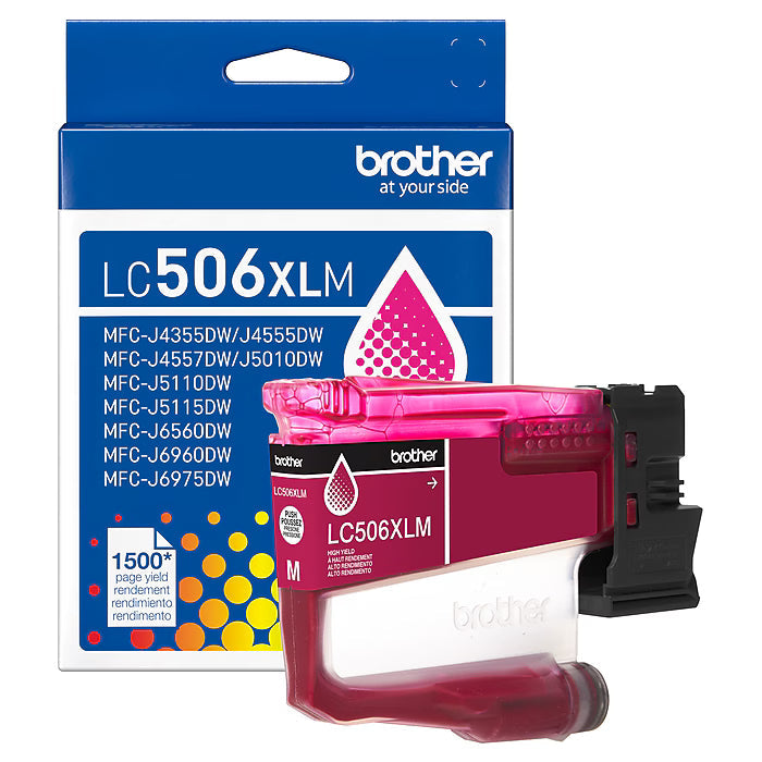Original Brother LC506XL High Yield Magenta Ink Cartridge