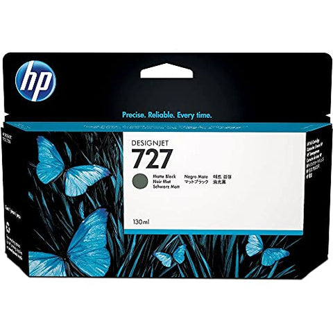 Original HP 727 130mL Standard Yield Matte Black Ink Cartridge, B3P22A
