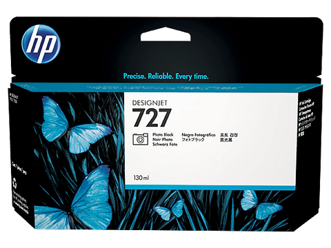 Original HP 727 130mL Standard Yield Photo Black Ink Cartridge, B3P23A