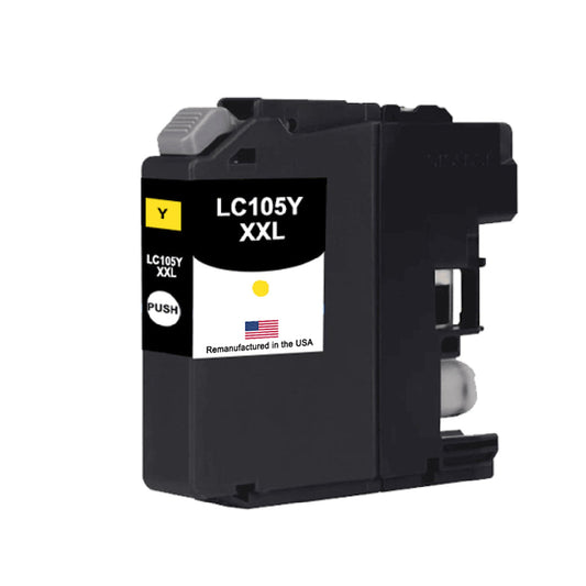 JIT Brand for Brother LC105Y XXL Super High Yield Yellow Remanufactured in the USA Ink Cartridge