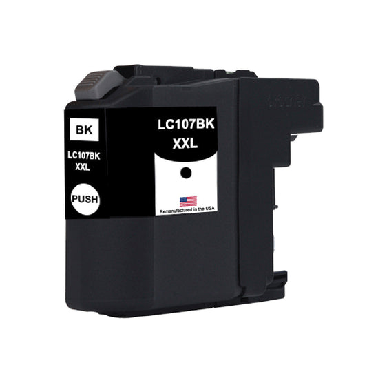 JIT Brand for Brother LC107BK XXL Super High Yield Black Remanufactured in the USA Ink Cartridge