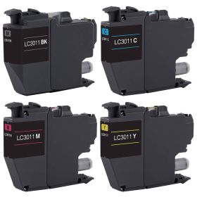 Original Brother LC3011 Standard Yield Tri-Colour ink bottle-4-Pack