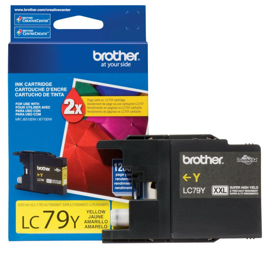 Original Brother LC79 Extra High Yield Yellow Ink Cartridge,LC79Y