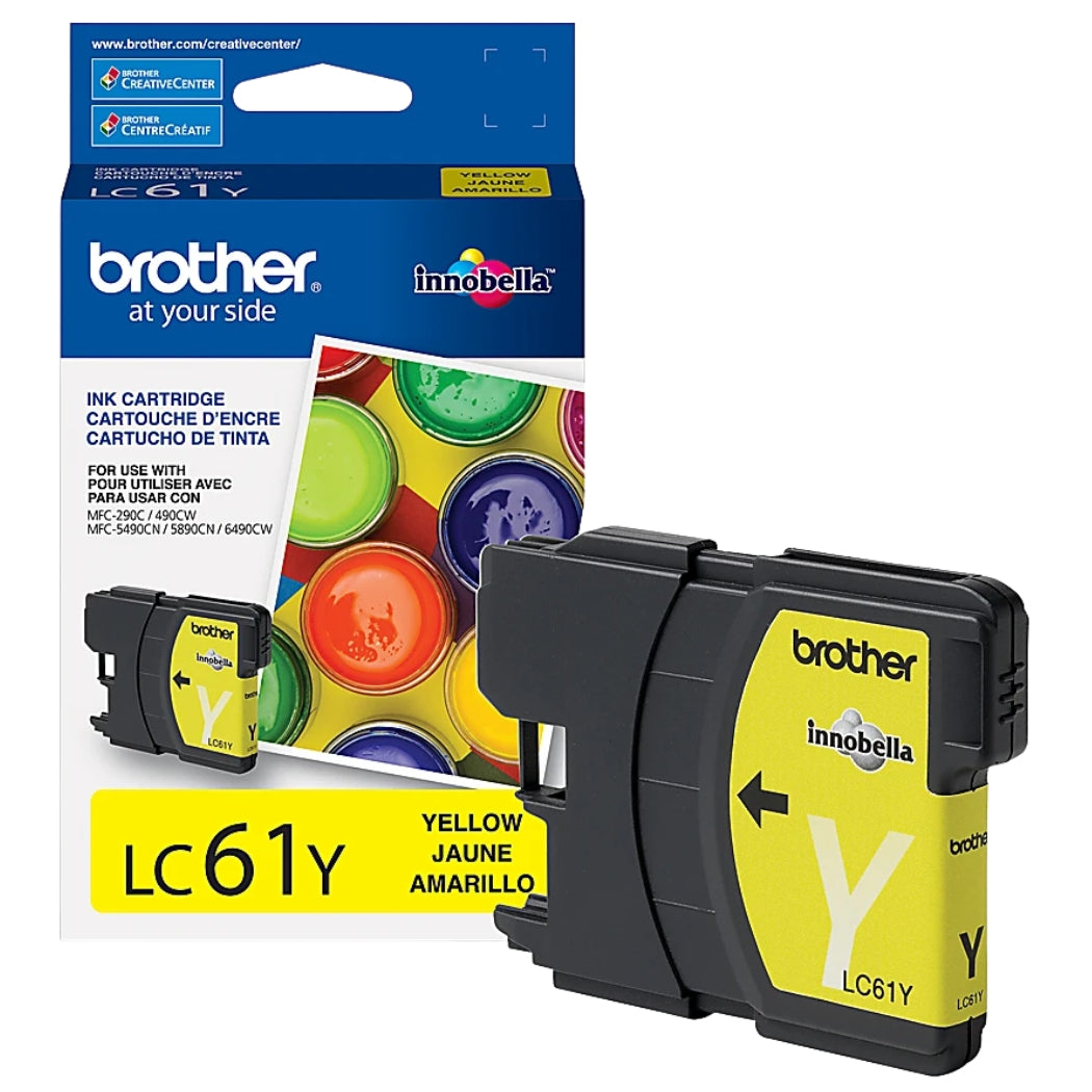 Brother LC61 Yellow Ink Cartridge
