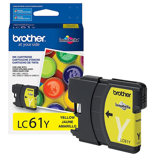 Brother LC61 Yellow Ink Cartridge