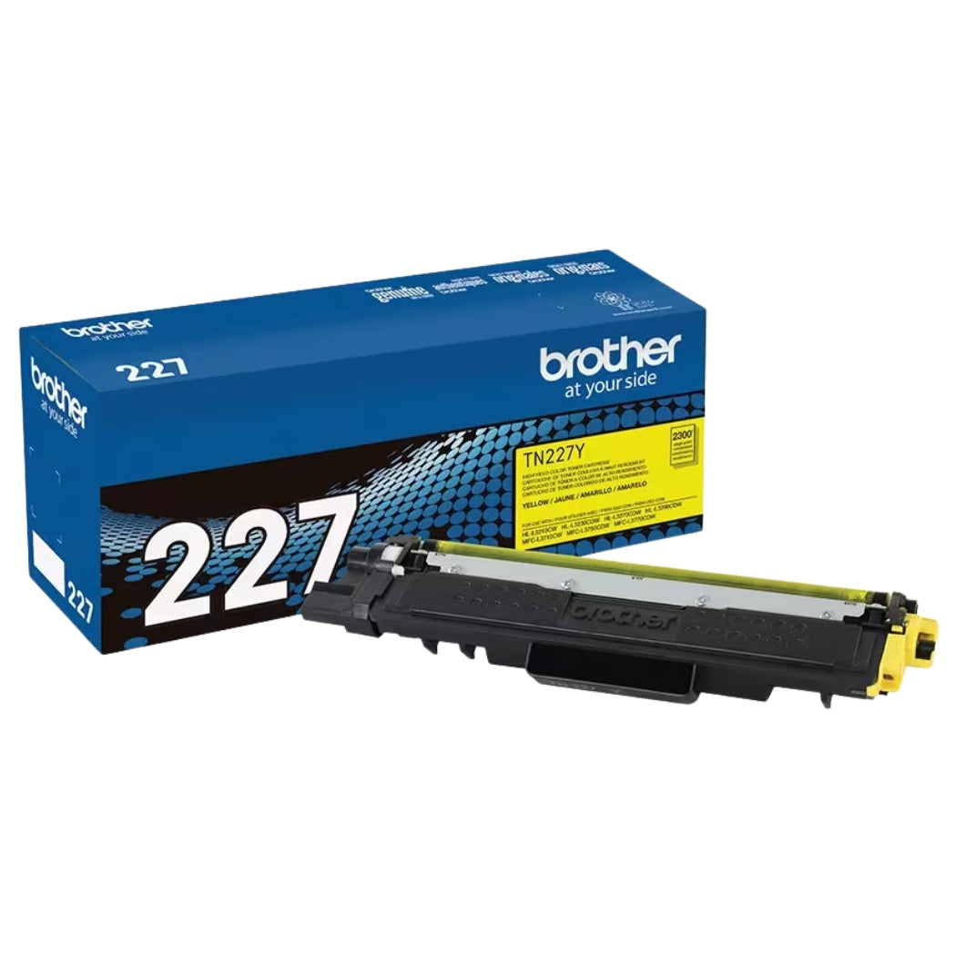 Brother TN227 Yellow High Yield Toner Cartridge, TN227Y