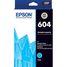 Original Epson 604 Standard Yield Cyan Ink Cartridge,  C13T10G24010