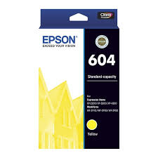Original Epson 604 Standard Yield Yellow Ink Cartridge, C13T10G44010