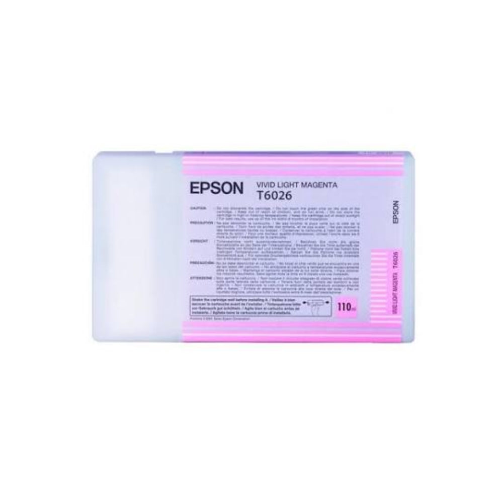Original Epson T6026 Standard Yield Vivid Light Magenta Ink Cartridge, C13T602600