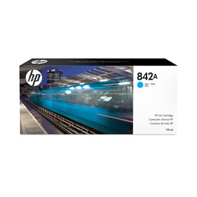 Original HP 842A High Yield Cyan Ink Cartridge, C1Q46A