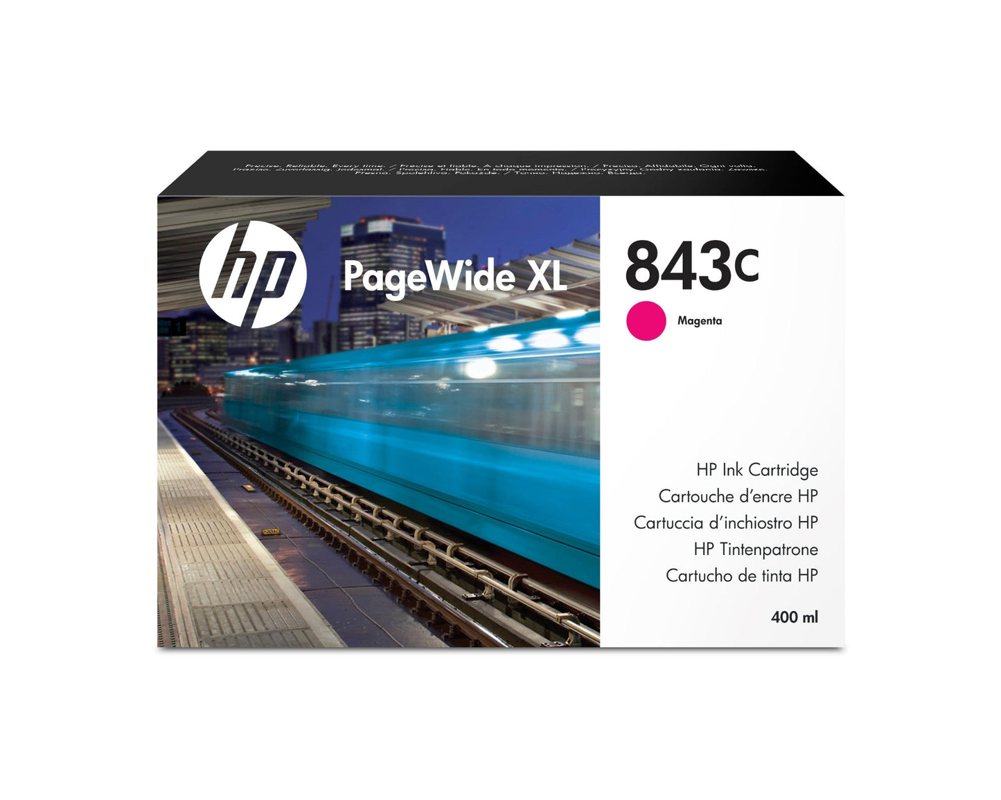 Original HP 843C Standard Yield Magenta Ink Cartridge, C1Q67A
