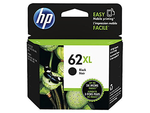 Genuine HP 62XL High Yield Black Ink Cartridge, C2P05AN