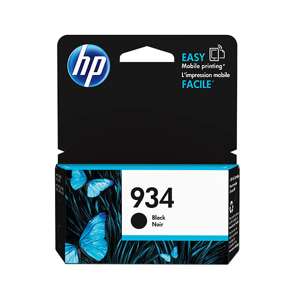 Original HP 934 Standard Yield Black Ink Cartridge, C2P19AN