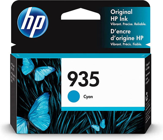 Original HP 935 Standard Yield Cyan Ink Cartridge, C2P20AN