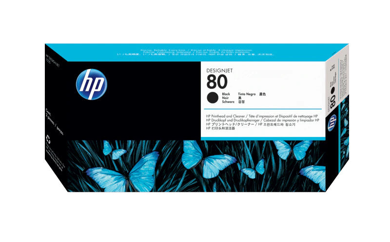 Original HP 80 Standard Yield Black Printhead,C4820A