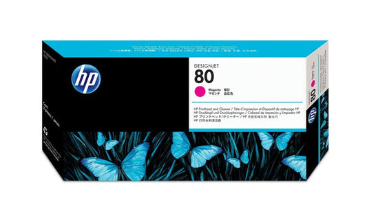 Original HP 80 Standard Yield Magenta Printhead & Printhead Cleaner,C4822A