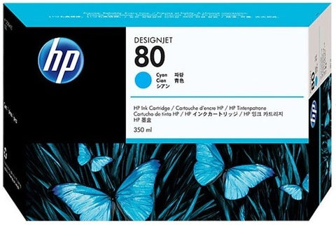 Original HP 80 Standard Yield Cyan Ink Cartridge,C4846A