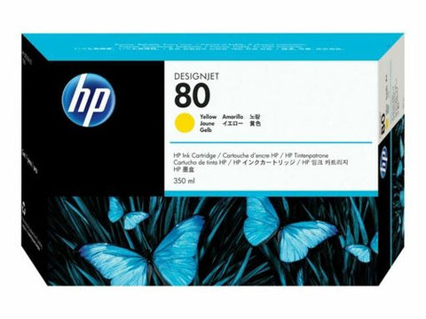 Original HP 80 Standard Yield Yellow Ink Cartridge,C4848A