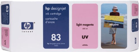 Original HP 83 UV 680-ml Standard Yield Light Magenta Ink Cartridge, C4945A