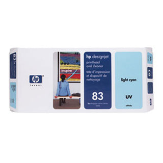 Original HP 83 UV 680-ml Standard Yield Light Cyan Ink Cartridge,C4964A