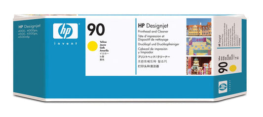 Original HP 90 Standard Yield Yellow Printhead & Cleaner Cartridge, C5057A