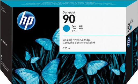 Original HP 90 225ml Standard Yield Cyan Ink Cartridge, C5060A