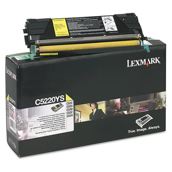 Genuine Lexmark C5220YS Standard-Yield Yellow Toner Cartridge