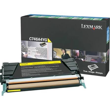 Original Lexmark C746A4YG Standard Yield Yellow Toner Cartridge