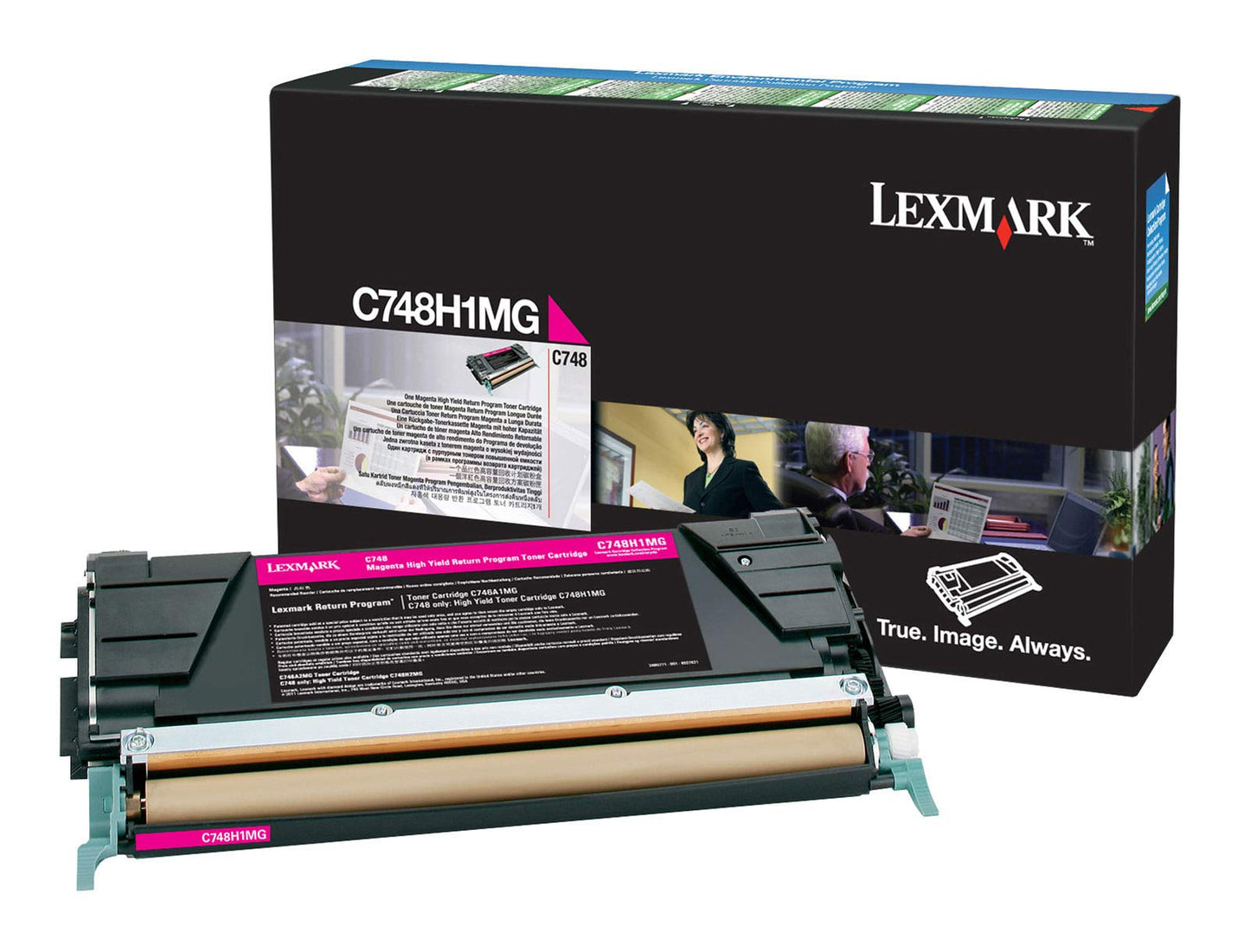 Genuine Lexmark C748H1MG High Yield Magenta Return Program Toner Cartridge