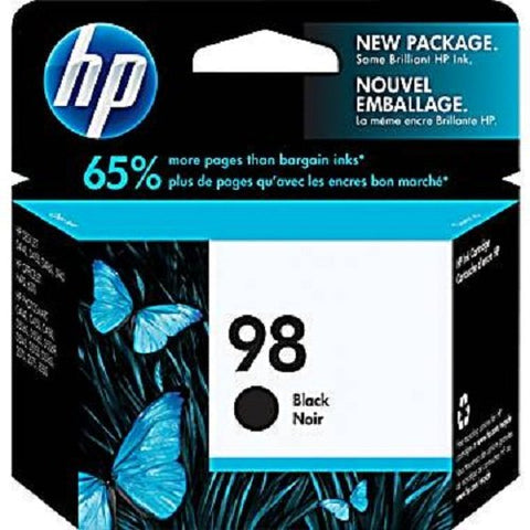 Original HP 98 Standard Yield Black Ink Cartridge, C9364WN