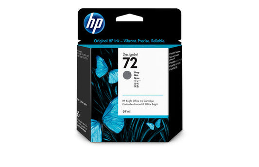 Original HP 72 130-ml Standard Yield Gray DesignJet Ink Cartridge,C9401A