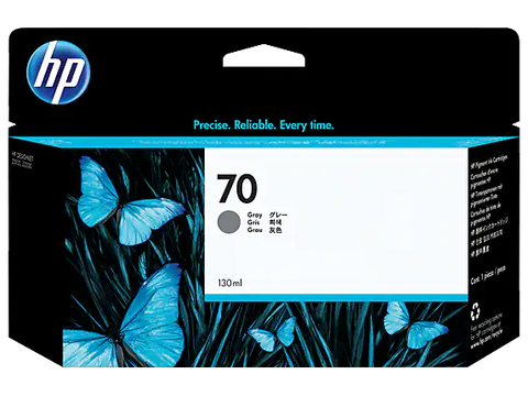 Original HP 70 130ml Standard Yield Gray Ink Cartridge, C9450A