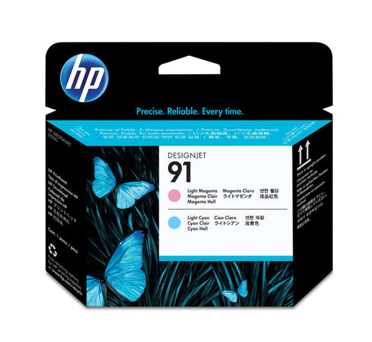 Original HP 91 Standard Yield Light Cyan and Light Magenta Printhead Cartridge, C9462A