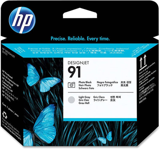 Original HP 91 Standard Yield Photo Black and Light Gray Printhead Cartridge, C9463A