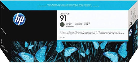 Original HP 91 775-ml Standard Yield Matte Black Ink Cartridge, C9464A