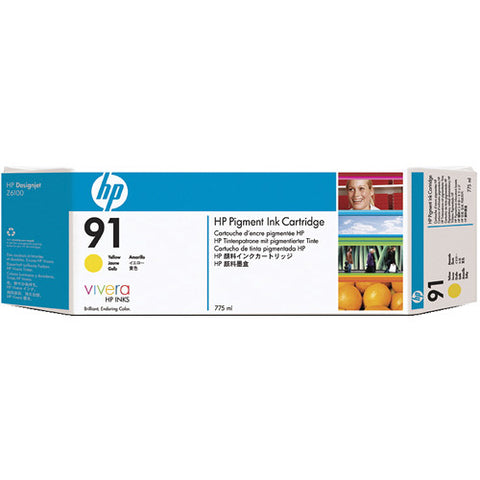 Original HP 91 775-ml Standard Yield Yellow Ink Cartridge, C9469A
