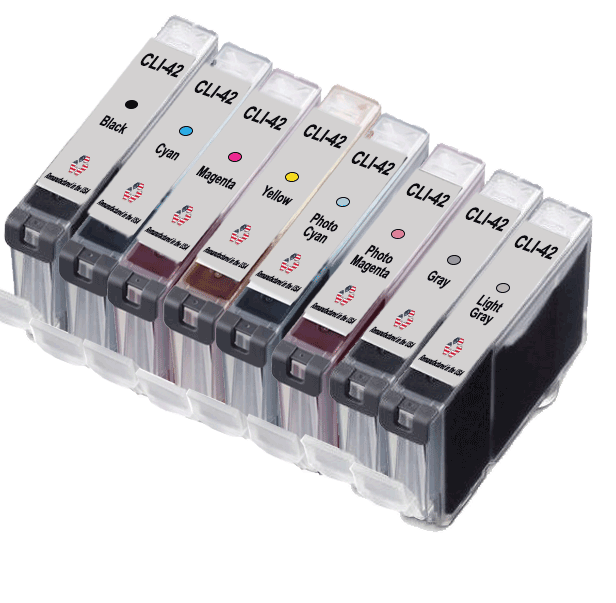 JIT Brand for Canon CLI-42 Remanufactured in the USA Ink Cartridges 8-Pack