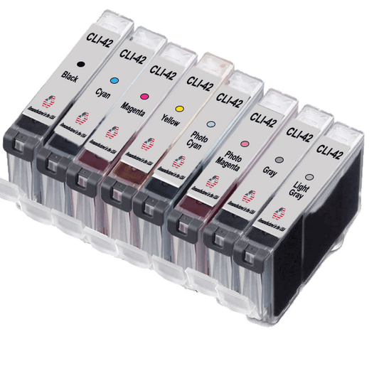 JIT Brand for Canon CLI-42 Remanufactured in the USA Ink Cartridges 8-Pack