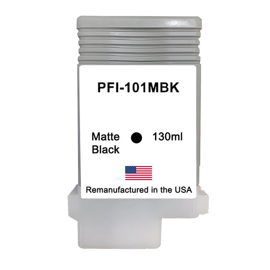 JIT Brand for Canon PFI-101 130mL Matte Black High Yield Remanufactured in the USA Ink Cartridges