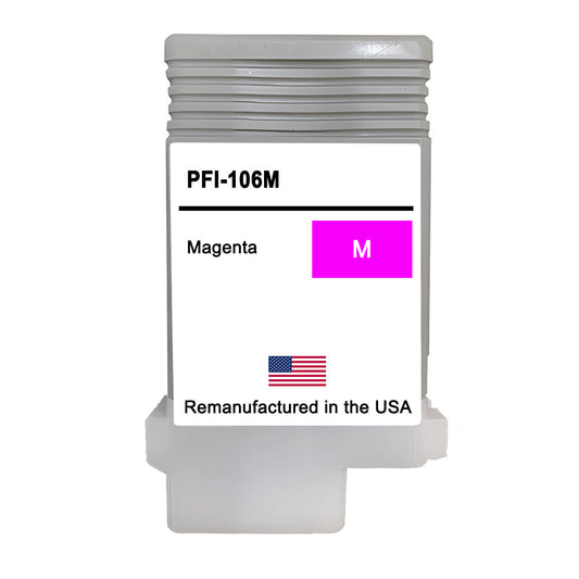 JIT Brand for Canon PFI-106 130mL Magenta High Yield Remanufactured in the USA Ink Cartridge
