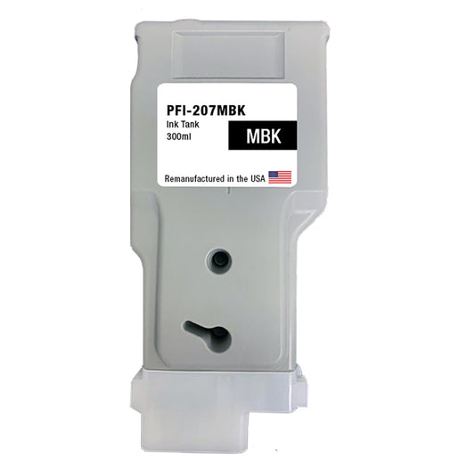 JIT Brand for Canon PFI-207 300mL Matte Black PFI-207MBK High Yield Remanufactured in the USA Ink Cartridge