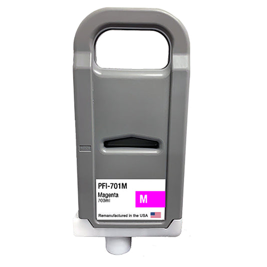 JIT Brand for Canon PFI-701 700mL Magenta PFI-701M High Yield Remanufactured in the USA Ink Cartridge