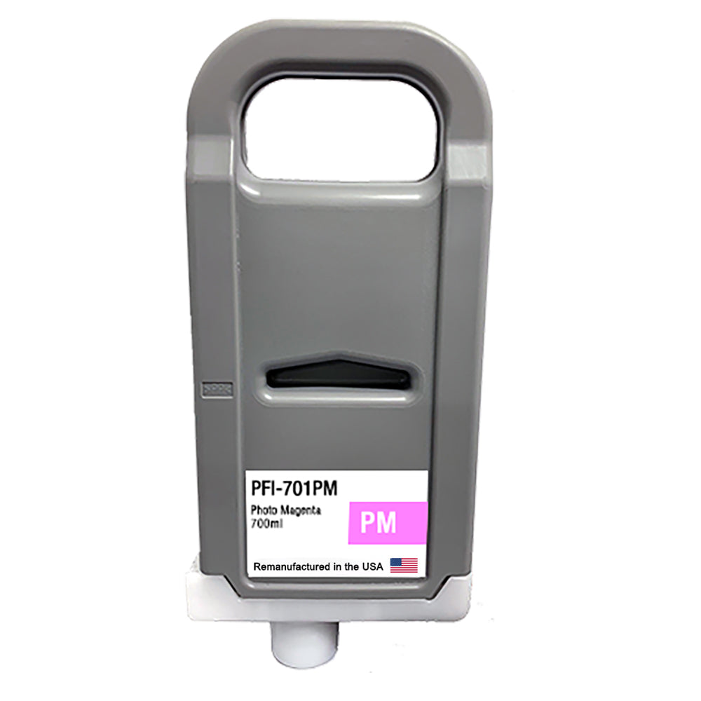JIT Brand for Canon PFI-701 700mL Photo Magenta PFI-701PM High Yield Remanufactured in the USA Ink Cartridge
