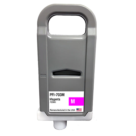 JIT Brand for Canon PFI-703 700mL Magenta High Yield Remanufactured in the USA Ink Cartridge